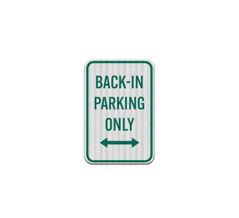 Shop for Back In Parking Aluminum Sign (EGR Reflective) | BannerBuzz