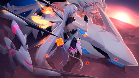 Wallpaper Anime Girls Video Games Fan Art Honkai Impact Kiana