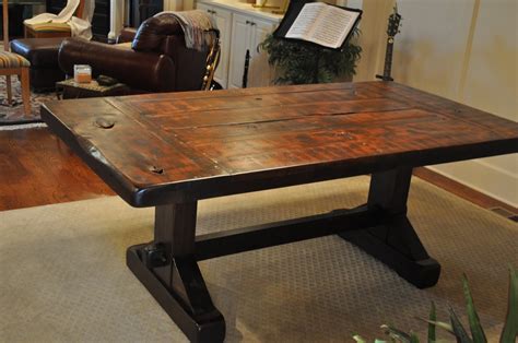 The Emerson Rustic Trestle Dining Table | Atlanta Georgia | Rustic ...