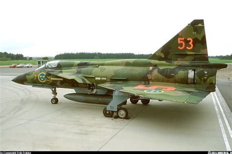 Saab Aj37 Viggen Sweden Air Force Aviation Photo 4139599