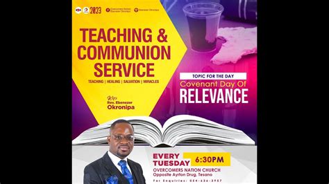 TUESDAY TEACHING COMMUNION SERVICE YouTube