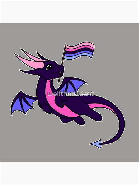 Omnisexual Pride Dragon Art Print For Sale By Wellthatwasnt Redbubble