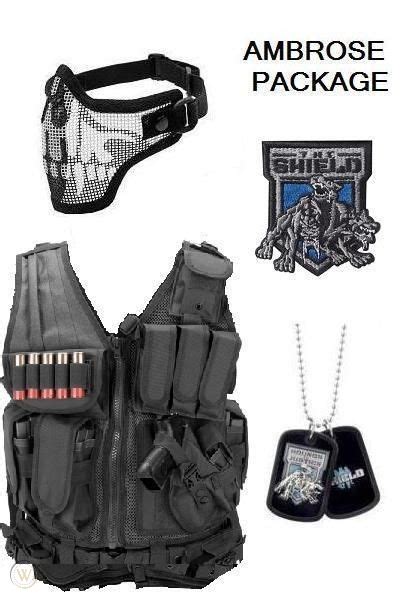 WWE The Shield Costume Tactical Vest Skull Mask Dean Ambrose Replica ...