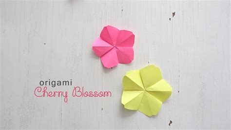 Origami Cherry Blossom Youtube