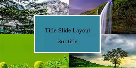 Nature Background Powerpoint Presentation