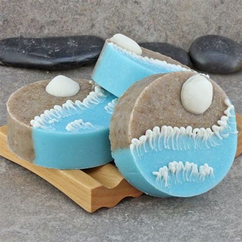 Handcrafted Decorative Soap A Day At The Beach Surf And Shore Round