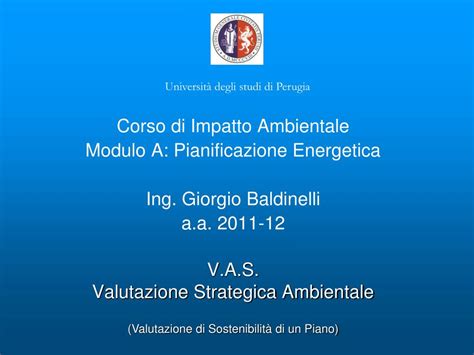 Ppt V A S Valutazione Strategica Ambientale Powerpoint Presentation