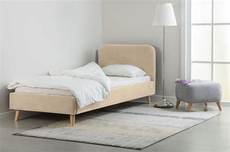 Кровать Лайтси 120 Velvet Beige – купить в Москве по цене 31 990 рублей ...