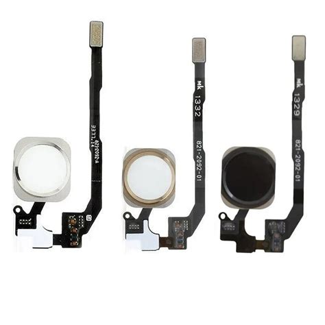 Pcs Touch Id Sensor Home Button Key Flex Cable Replacement For Iphone