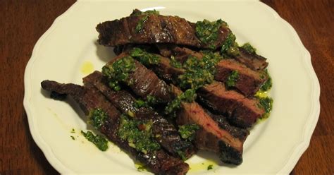 Kitchen Sink Diaries Grilled Skirt Steak With Salsa Verde