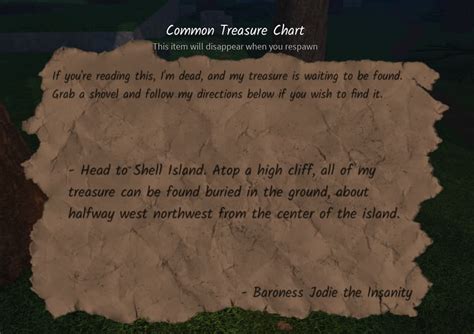 Shell Island Treasure Chart Exploring Arcane Odyssey