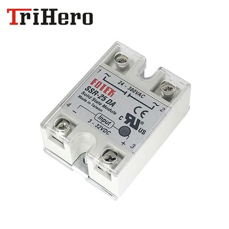 Fotek Ssr Da Single Phase Solid State Relay Module Ssr Solid State