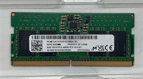 Micron Sodimm Gb Ddr Mhz Mtc C S Sc Ba