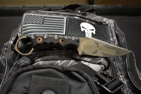 Tkell Nightstalker Punisher Black Lantac Knives