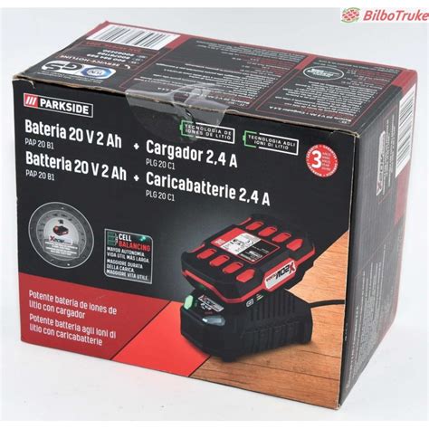 BATERIA DE IONES DE LITIO PARKSIDE 20V 2AH CON CARGADOR BILBOTRUKE