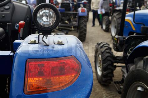 Agricultural tractor and its parts | Stock image | Colourbox