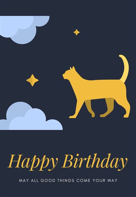 20 Cat Printable Birthday Cards (free) — PRINTBIRTHDAY.CARDS