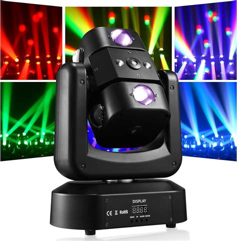 WZYBUTA 150W Lyre LED Tête Mobile Lumière DJ Soirée RGBW DMX512