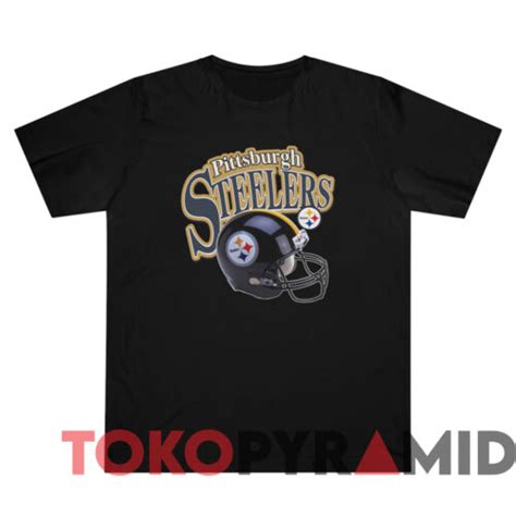 Vintage 90s Pittsburgh Steelers Helmet NFL T-Shirt - Your Nostalgic Fashion Destination