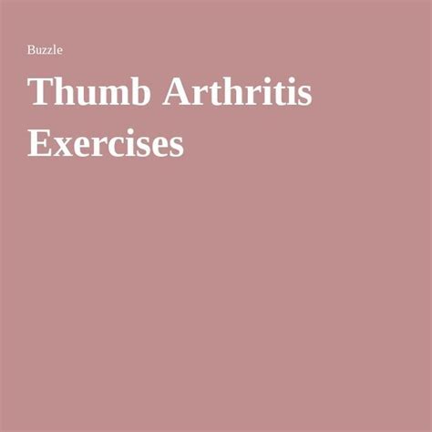 17 Best images about Thumb Arthritis (CMC Joint) on Pinterest | Arthritis exercises, Left handed ...