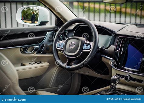 MOSCOW, RUSSIA - MAY 3, 2017 VOLVO V90 CROSS COUNTRY, Interior View ...