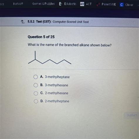 Select The Correct Iupac Name For The Branched Chain Alkane Palma Blog