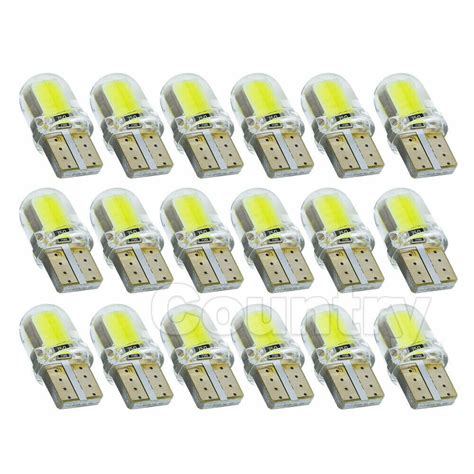 10pcs T10 194 168 W5W COB 8 SMD SILICA Bright LED Light Bulb 6000K