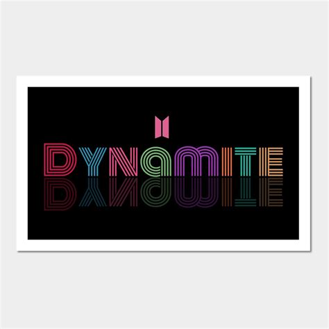 BTS Dynamite Logo Art Print