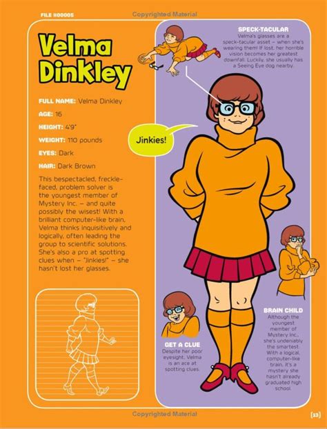 Velma Dinkley (Scooby Doo! Encyclopedia) | Velma dinkley, Scooby doo ...