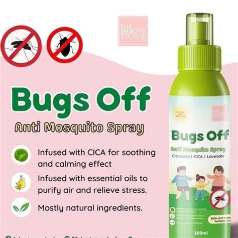 Bugs Off Spray | Anti Mosquito Spray with Citronella, Cica and Lavender ...