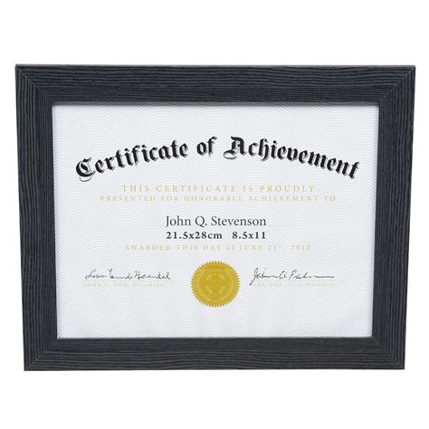 Wholesale Certificate Frame 85x11 Black Black