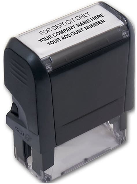 Endorsement Stamp Self Inking Custom Layout - 1 Stamp