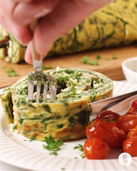 Spinach Feta Omelette Roll Up Artofit