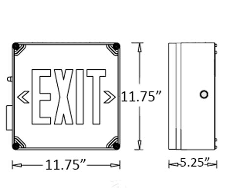 Waterproof Exit Sign