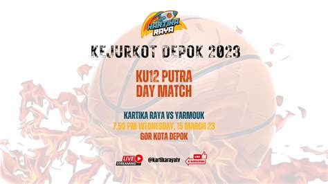 Kartika Raya Vs Yarmouk Basketball Youtube