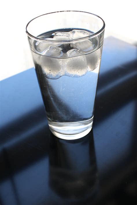 Glass Of Ice Water By Window Photos Public Domain