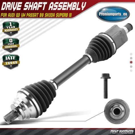 DRIVE SHAFT FRONT Left For Audi Q3 VW Passat B8 Skoda Superb III 2 0