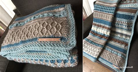 Free Crochet Double Trouble Cal Blanket Simple Crochet Ideas