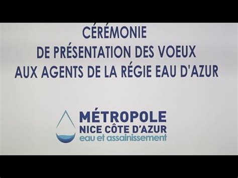 Voeux Aux Agents De La R Gie Eau D Azur Youtube