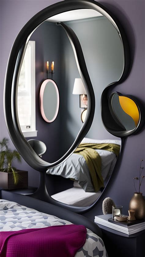 Sculptural Elegance Redefining Decor With Artistic Blob Mirrors Living