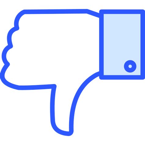 Dislike Generic Blue Icon