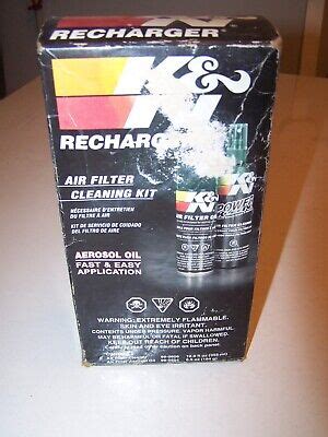 K N Engine Air Filter Cleaning Kit Aerosol Filter Cleaner And Oil Kit