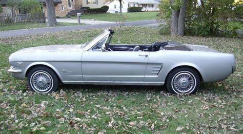 Silver Frost 1966 Ford Mustang Convertible Photo Detail