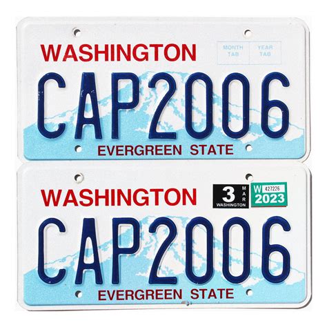 2023 Washington Pair #CAP2006 | Real Old License Plates