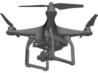 Dji Phantom Drone Cad Model Dcadbrowser