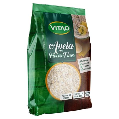 Aveia Em Flocos Finos Vitao Gr Kit Un Tozzo Alimentos Ltda