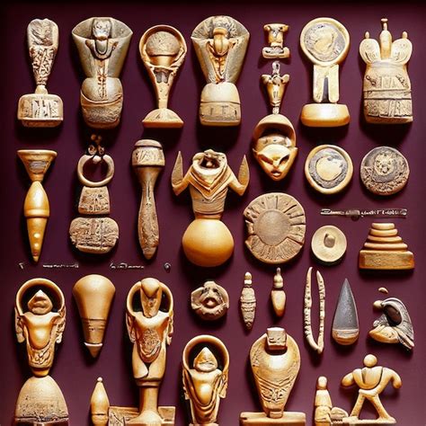 Premium Ai Image Ancient Egyptian Pharaonic Statues And Artifacts