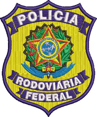 Matriz De Bordado Bras O Policia Rodovi Ria Federal Bordadospro