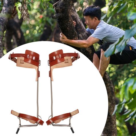 Adjustable Tree Climbing Spike Set Pole Climbing Spurs Tool Climber