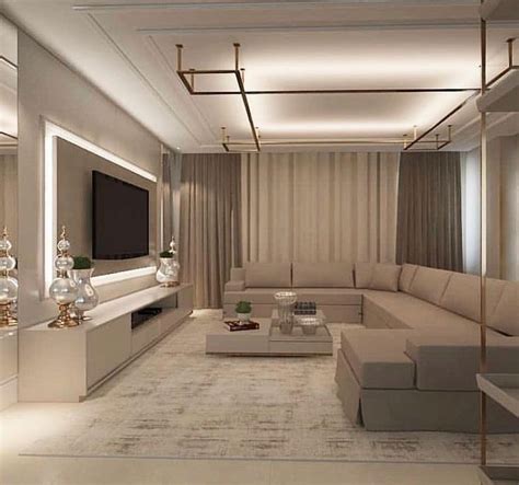 Luxury Living Room Design with Modern Sofa